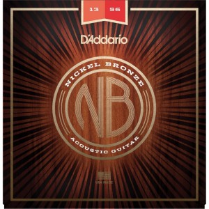 D'Addario NB1356 Nickel Bronze Medium Acoustic Strings (.013-.056)